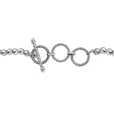D'Joy Artisan Crafted White Buffalo 18.50 ctw Squash Blossom Necklace in Black Oxidized Sterling Silver 18 Inches