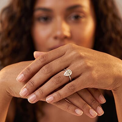 Luxuriant Lab Grown Diamond E-F VS 1.00 ctw Solitaire Ring in 10K White Gold (Size 5.0)