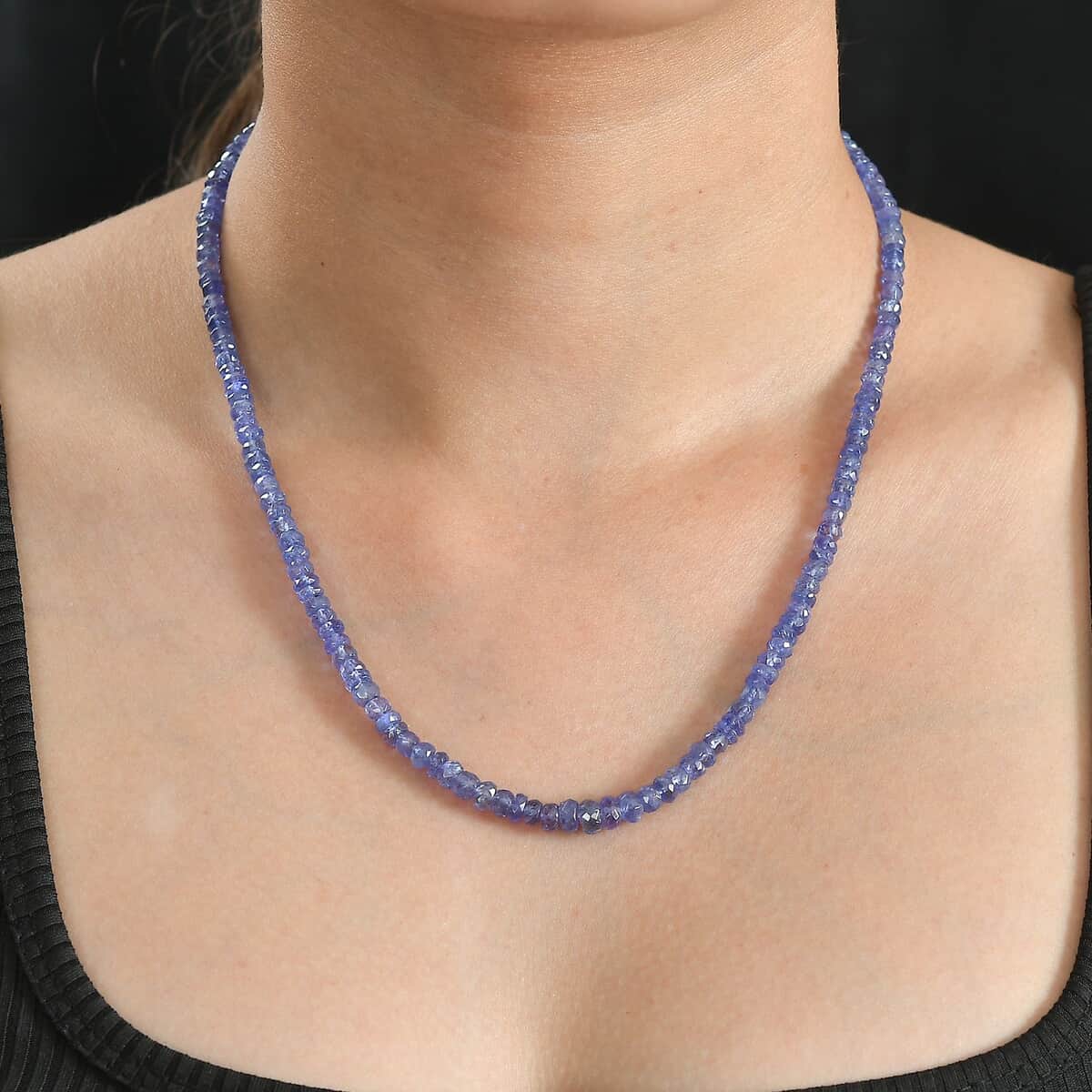 AAA Tanzanite 100.00 ctw Beaded Necklace in 18K Vermeil YG Over Sterling Silver 18-20 Inches (Del. in 10-12 Days) image number 2