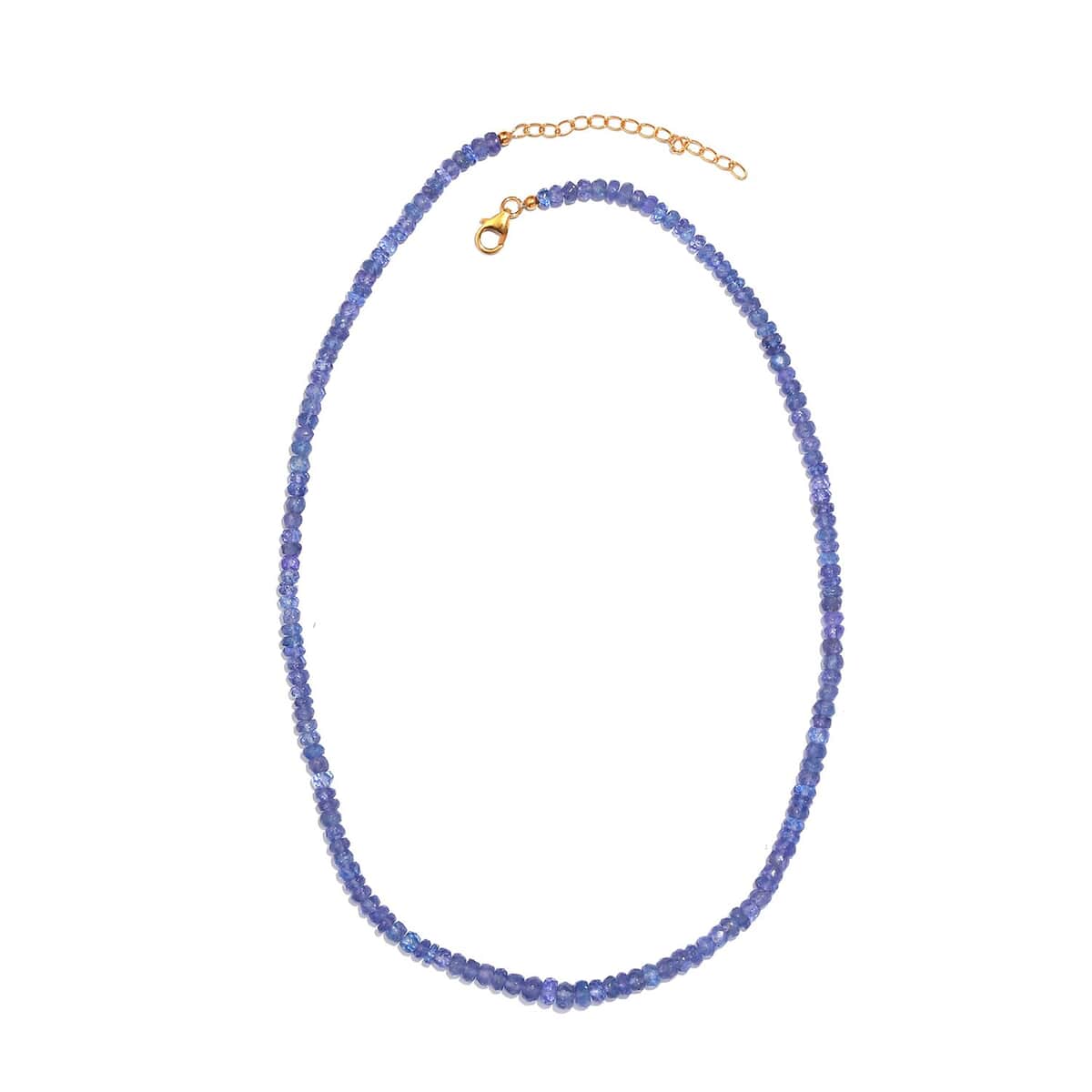 AAA Tanzanite 100.00 ctw Beaded Necklace in 18K Vermeil YG Over Sterling Silver 18-20 Inches (Del. in 10-12 Days) image number 3