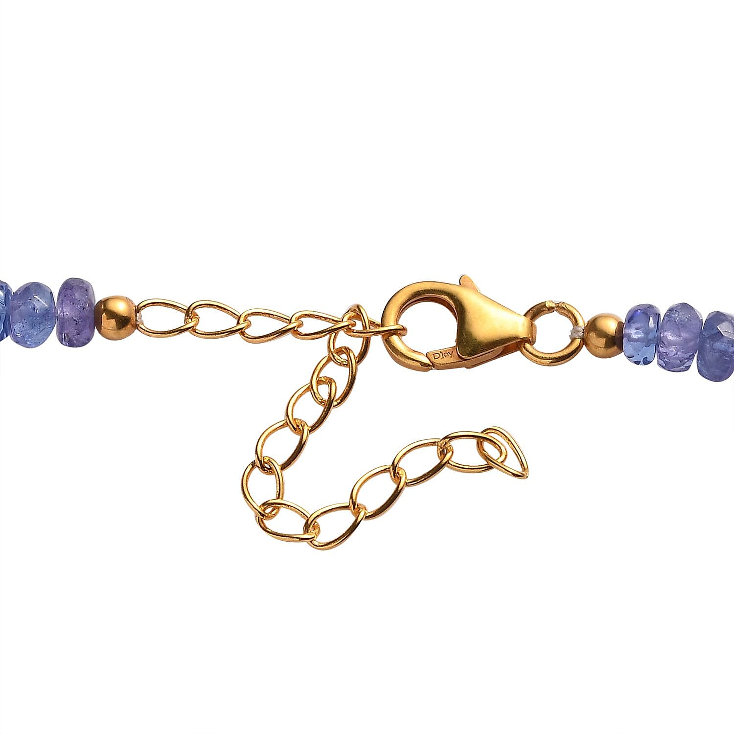 AAA Tanzanite 100.00 ctw Beaded Necklace in 18K Vermeil YG Over Sterling Silver 18-20 Inches (Del. in 10-12 Days)