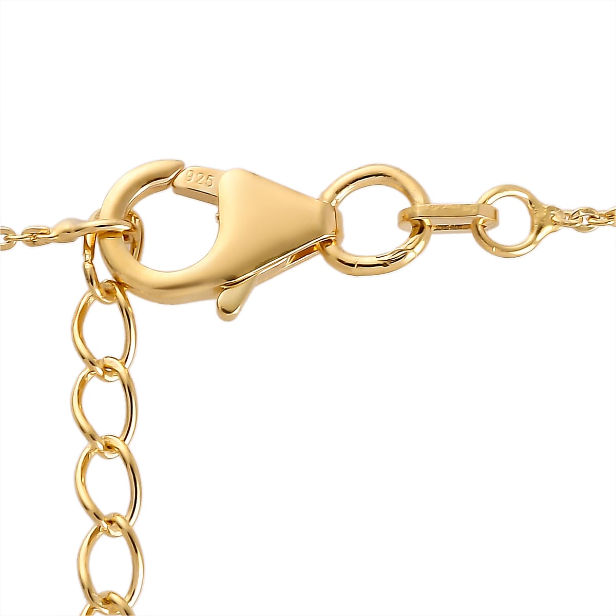 Freshwater Pearl and Natural White Zircon Leo Zodiac Necklace 18 Inches in Vermeil Yellow Gold Over Sterling Silver 0.25 ctw image number 4