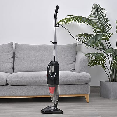 Homesmart Black Handheld Compact Wet and Dry Vacuum and Steam Cleaner