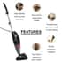 TLV HOMESMART Black Handheld Compact Wet and Dry Vacuum and Steam Cleaner (49.2"x11.8"x9.8") image number 2