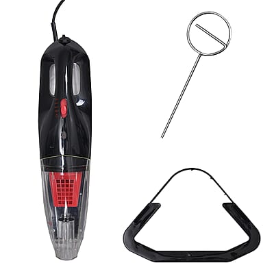 Homesmart Black Handheld Compact Wet and Dry Vacuum and Steam Cleaner