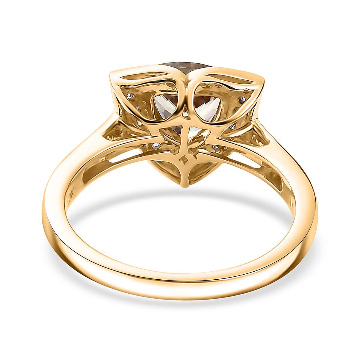 Certified & Appraised Luxoro AAA Turkizite and G-H I2 Diamond 2.38 ctw Ring in 10K Yellow Gold 4.27 Grams (Del. in 7-10 Days)