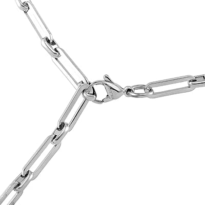 Heart Necklace in Stainless Steel 22 Inches