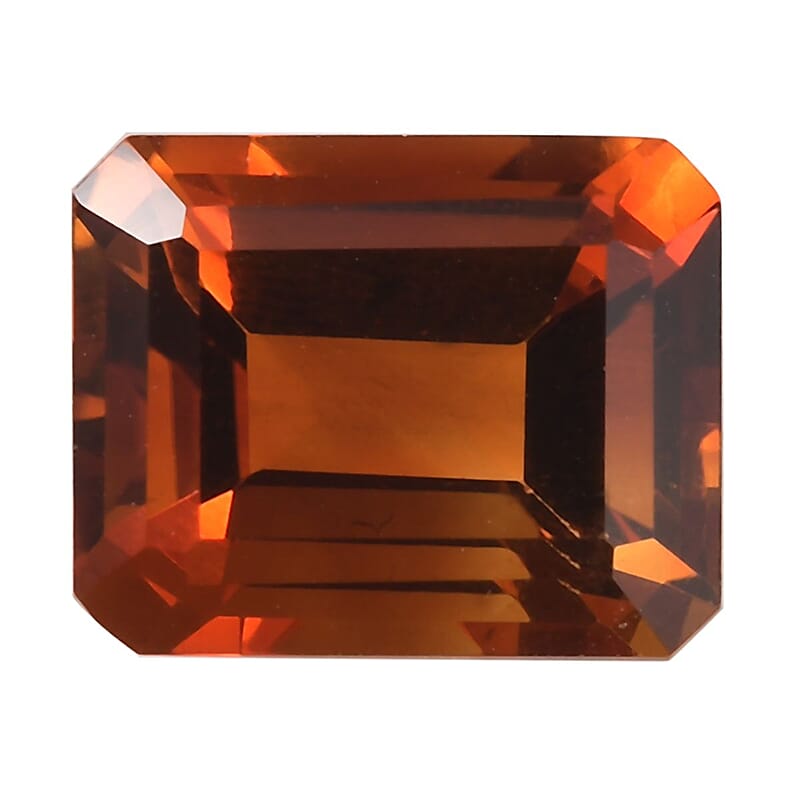 Brazilian Cherry Citrine (Oct 11x9 mm) 4.30 ctw Loose Gemstone