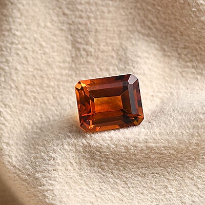 Brazilian Cherry Citrine (Oct 11x9 mm) 4.30 ctw Loose Gemstone