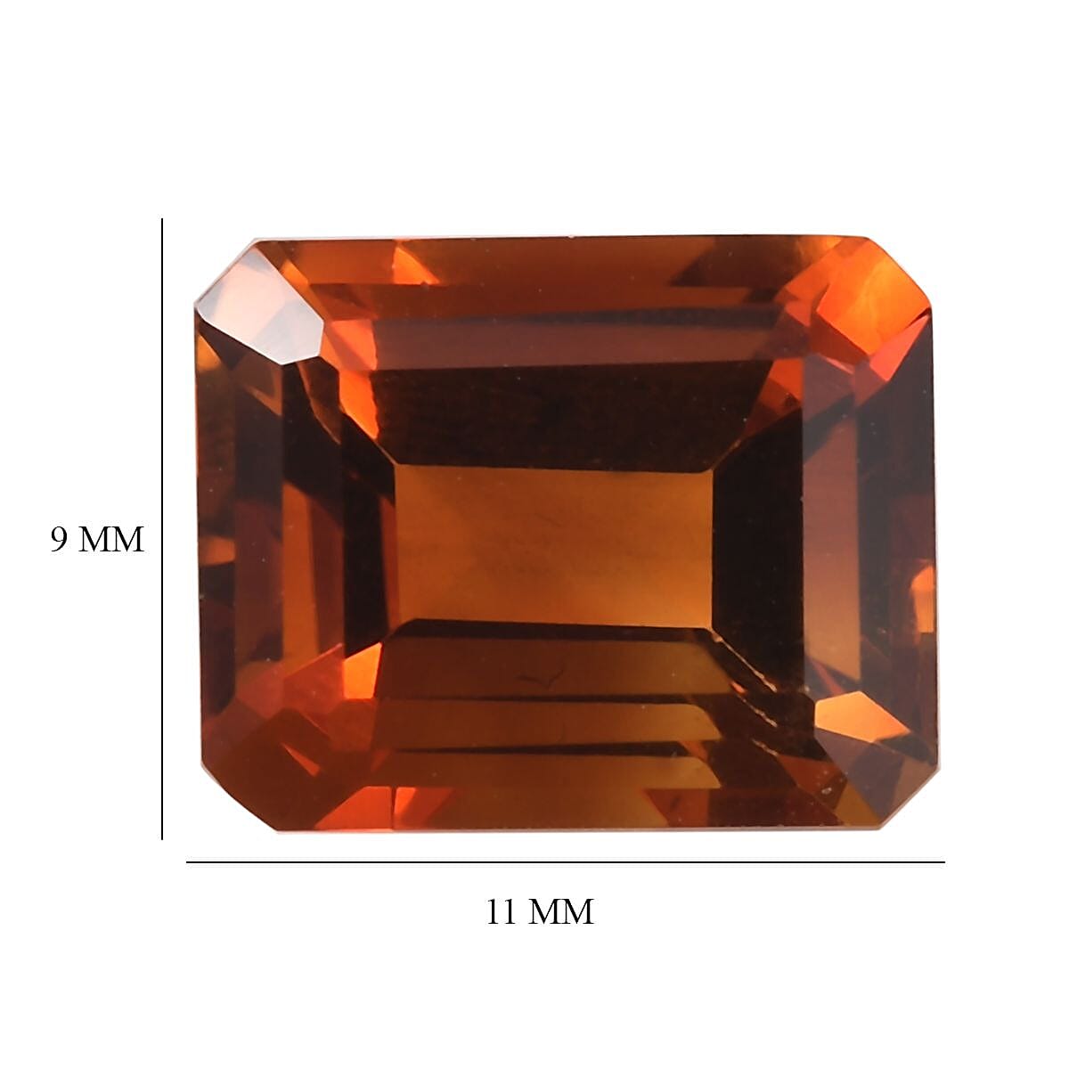 Brazilian Cherry Citrine (Oct 11x9 mm) 4.30 ctw Loose Gemstone