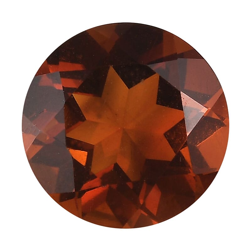 Brazilian Cherry Citrine (Rnd 9 mm) 2.12 ctw Loose Gemstone