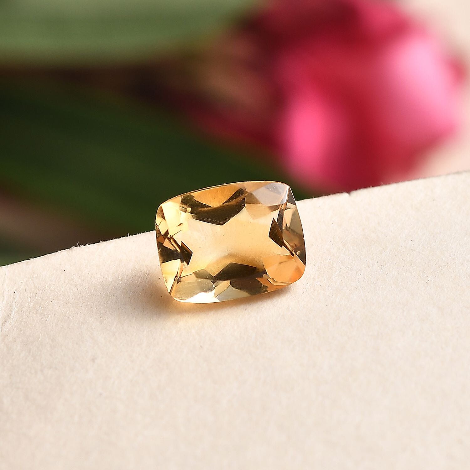 Brazilian Citrine (Cush 9x7 mm) 1.61 ctw Loose Gemstone