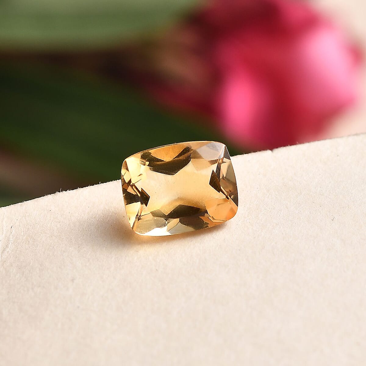 Brazilian Citrine (Cush 9x7 mm) 1.61 ctw Loose Gemstone image number 1