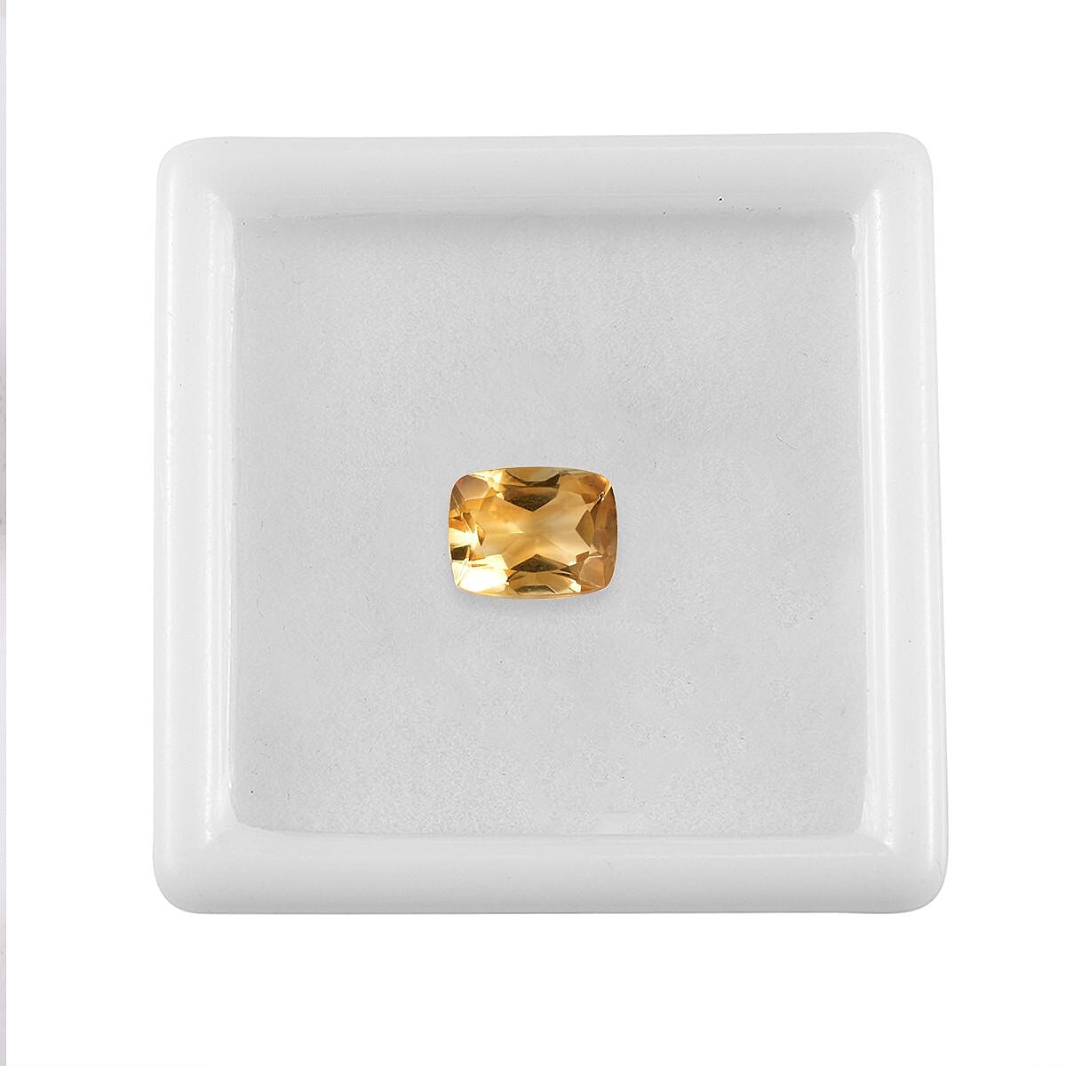 Brazilian Citrine (Cush 9x7 mm) 1.61 ctw Loose Gemstone image number 3