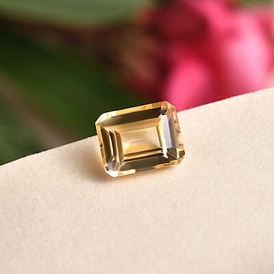 Brazilian Citrine (Oct 9x7 mm) 1.97 ctw Loose Gemstone
