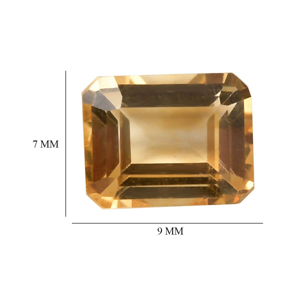 Brazilian Citrine (Oct 9x7 mm) 1.97 ctw Loose Gemstone image number 4