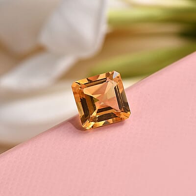 AA Brazilian Citrine (Oct 9x9 mm) 3.01 ctw Loose Gemstone