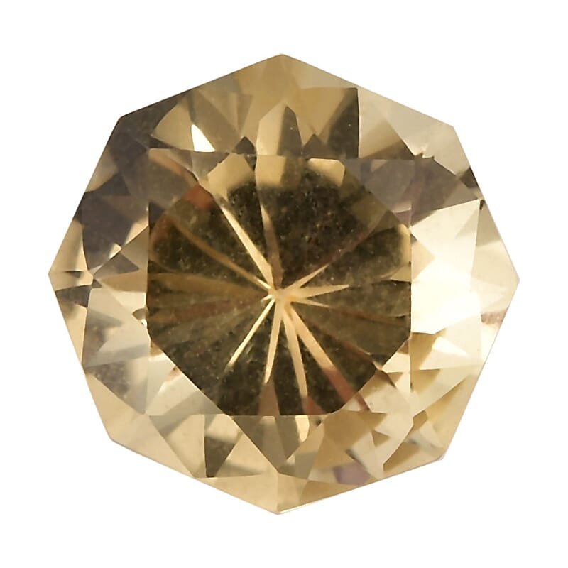 Brazilian Citrine (Octillion 9 mm) 2.52 ctw Loose Gemstone
