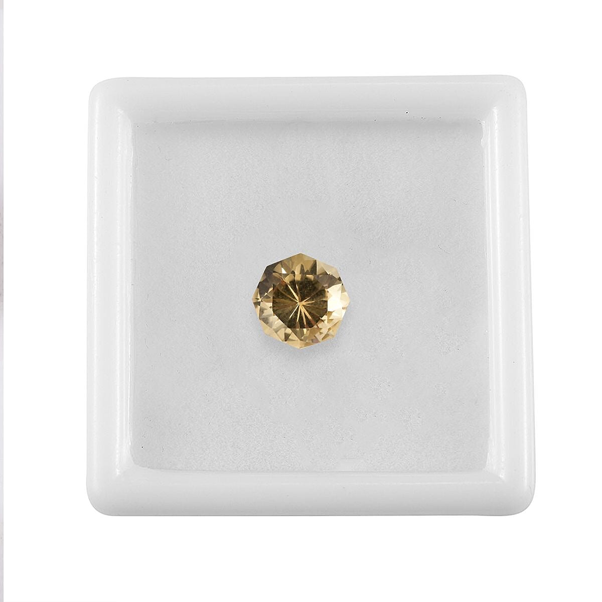 Brazilian Citrine (Octillion 9 mm) 2.52 ctw Loose Gemstone image number 3