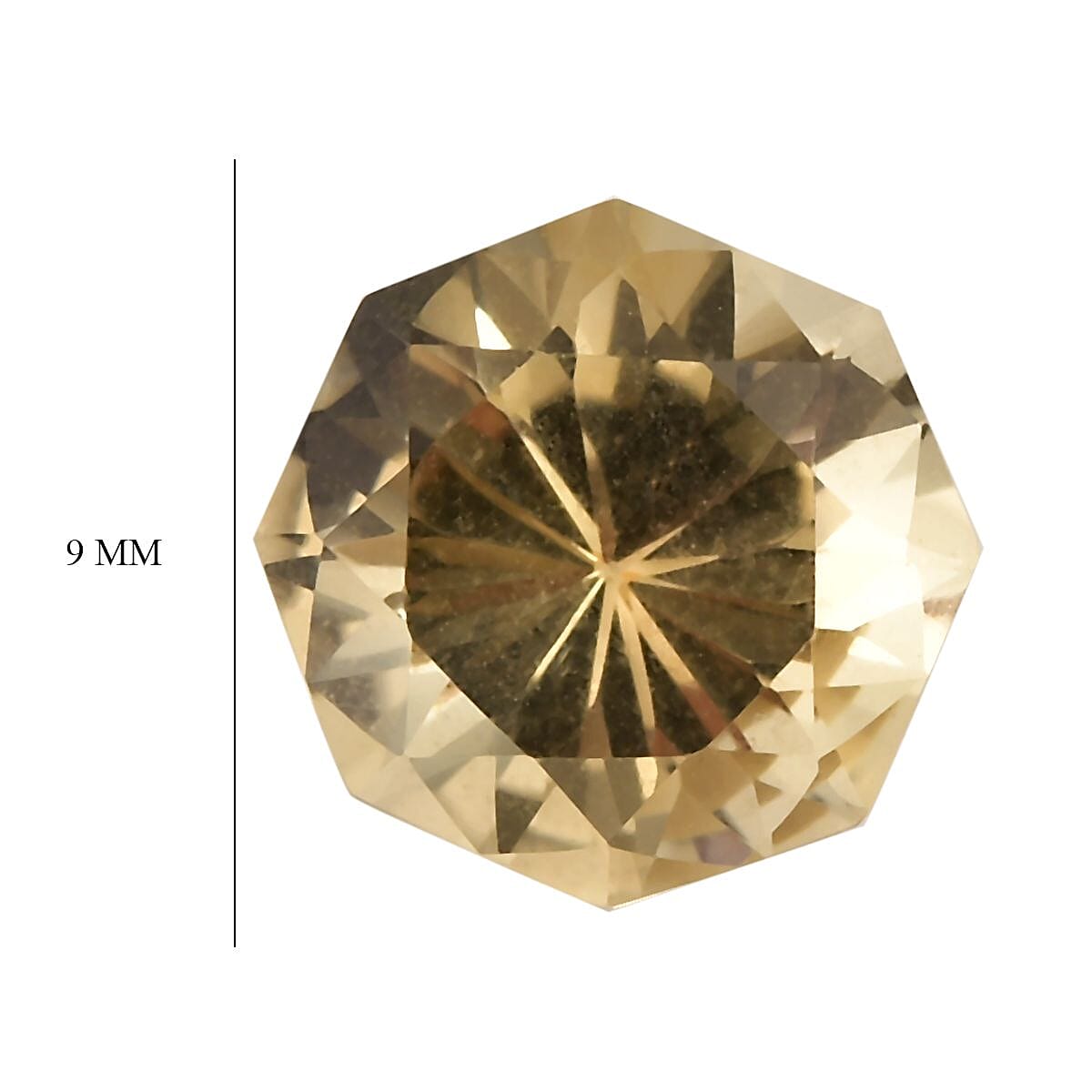 Brazilian Citrine (Octillion 9 mm) 2.52 ctw Loose Gemstone image number 4