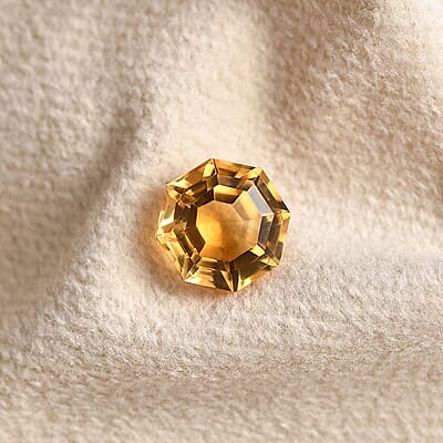 AA Brazilian Citrine (Octillion 9 mm) 2.50 ctw Loose Gemstone