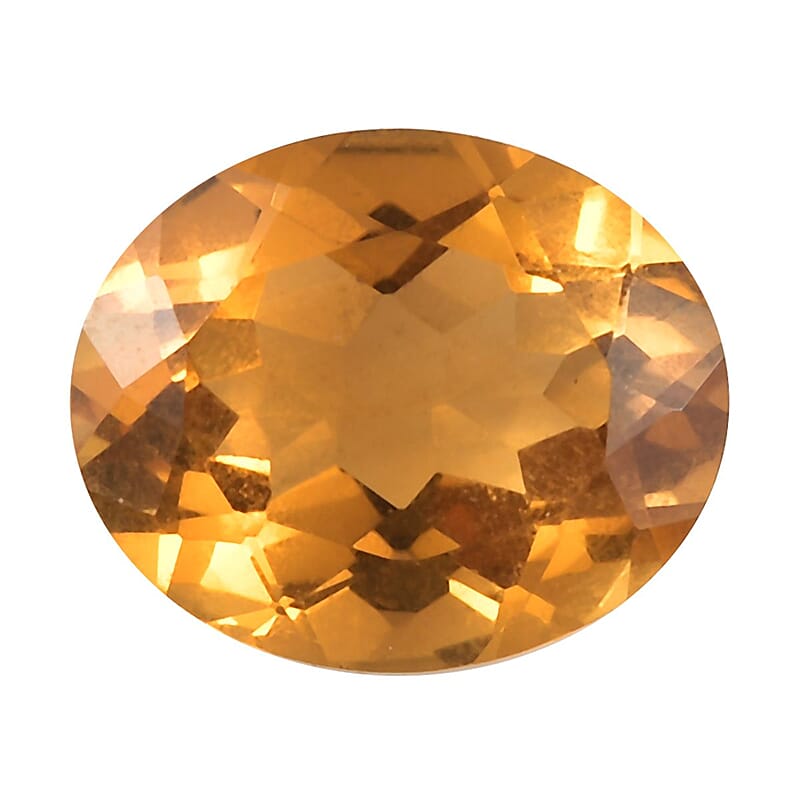 Brazilian Citrine (Ovl 11x9 mm) 2.59 ctw Loose Gemstone