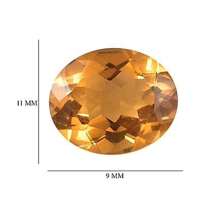 Brazilian Citrine (Ovl 11x9 mm) 2.59 ctw Loose Gemstone