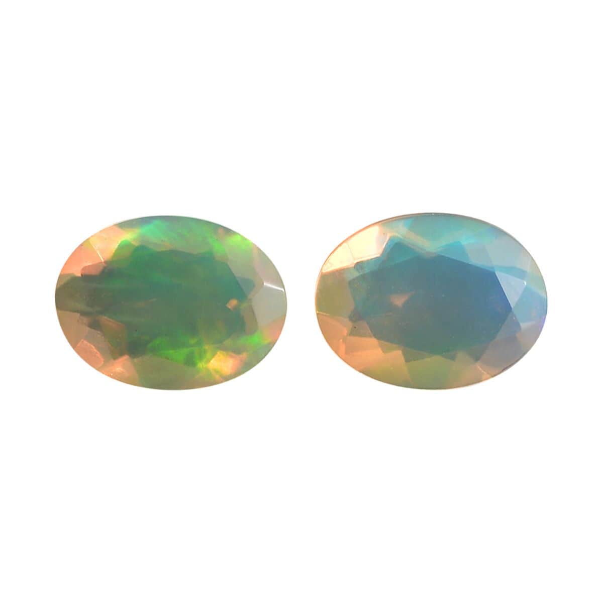 AA Ethiopian Welo Opal Set of 2 (Ovl 8x6 mm) 1.39 ctw Loose Gemstone image number 0