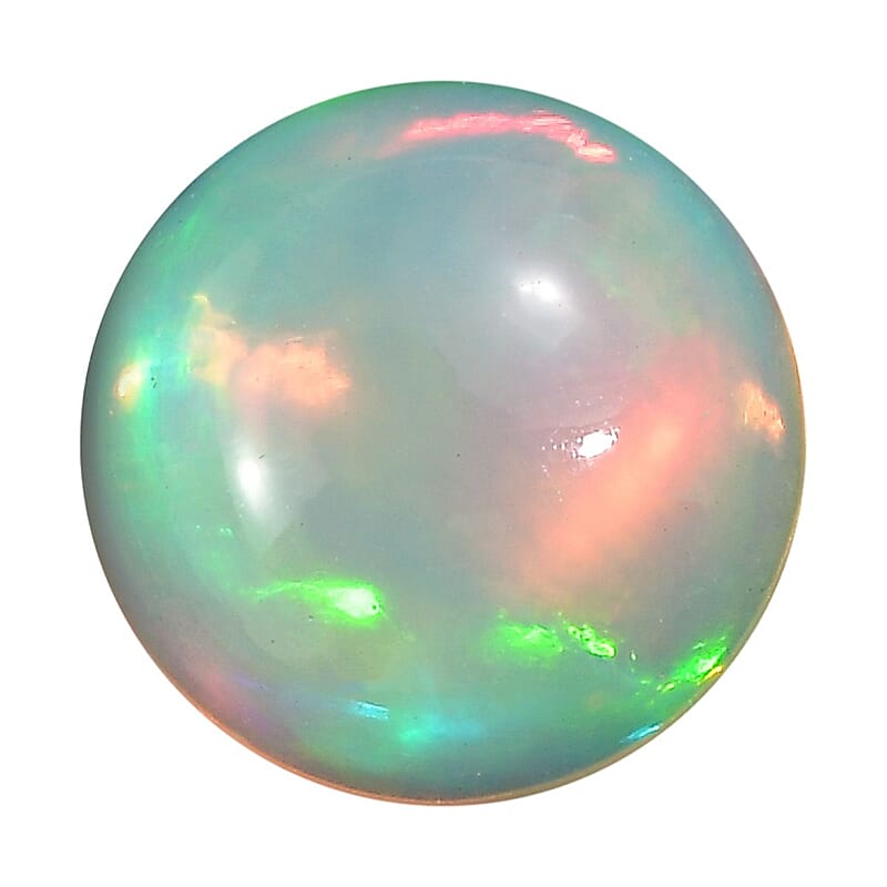 AA Ethiopian Welo Opal (Rnd 8 mm) 1.07 ctw Loose Gemstone