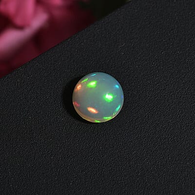 AA Ethiopian Welo Opal (Rnd 8 mm) 1.07 ctw Loose Gemstone