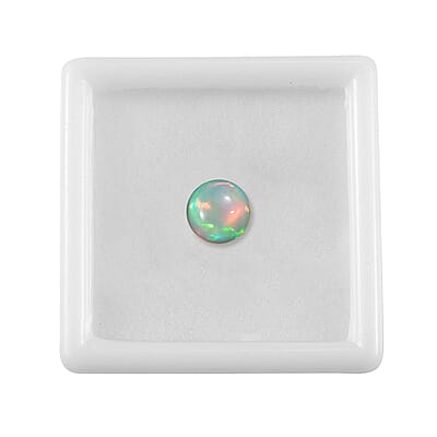 AA Ethiopian Welo Opal (Rnd 8 mm) 1.07 ctw Loose Gemstone