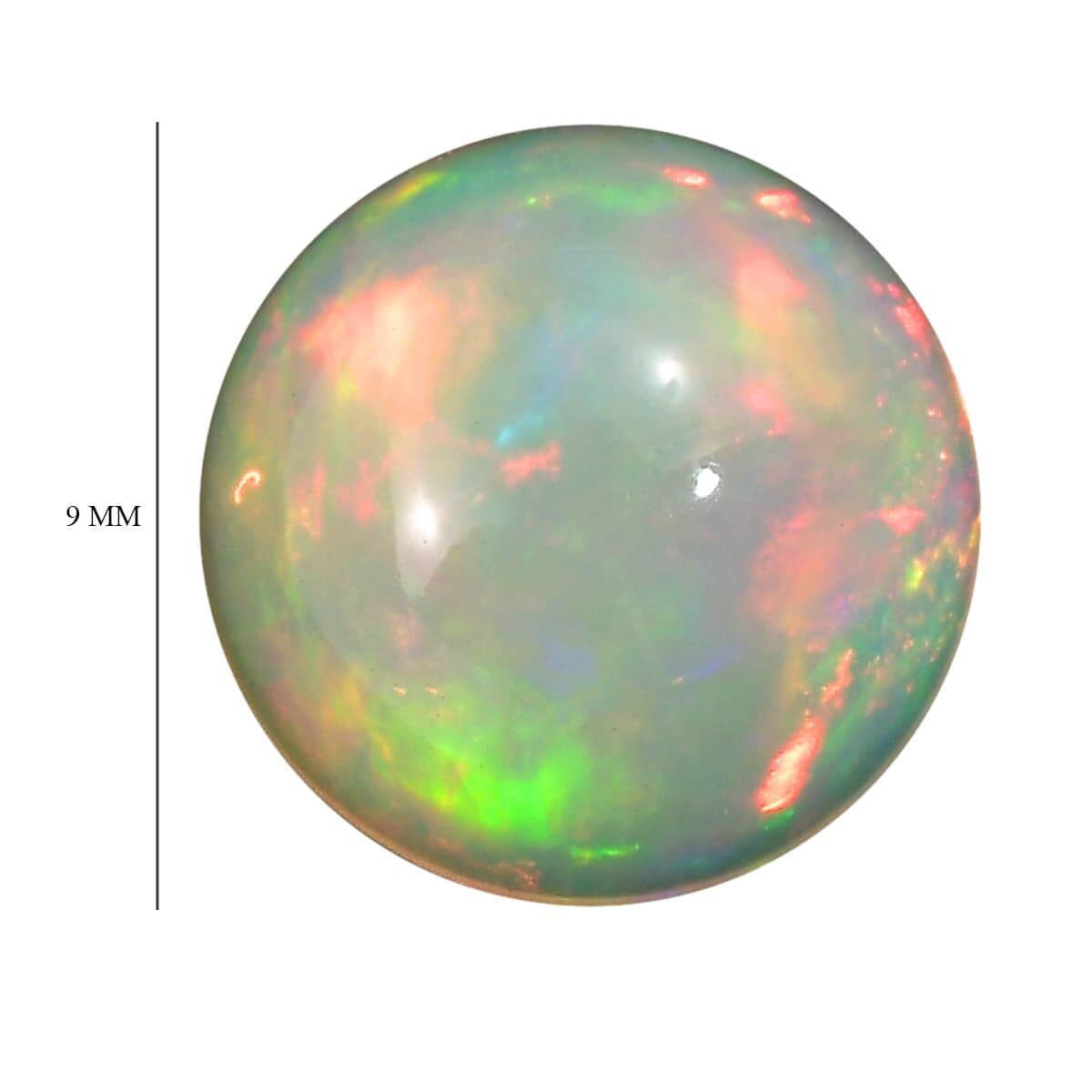 Ethiopian Welo Opal (Rnd 9 mm) 1.51 ctw Loose Gemstone image number 4