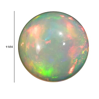 Ethiopian Welo Opal (Rnd 9 mm) 1.51 ctw Loose Gemstone