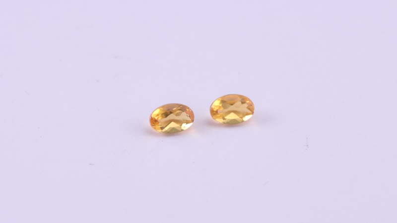Jalisco Fire Opal Set of 2 (Ovl 6x4 mm) 0.61 ctw Loose Gemstone