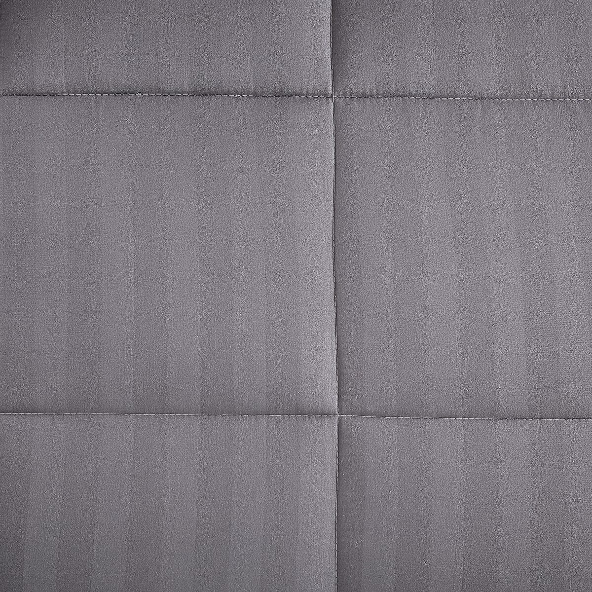 The Nesting Company Maple Dobby Gray Stripe 8pcs Bed Comforter Set in a Bag - King image number 5