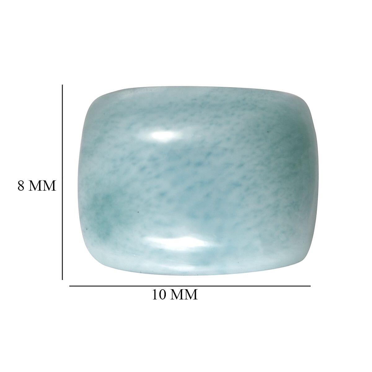 Larimar (Cush 10x8 mm) 2.98 ctw Loose Gemstone