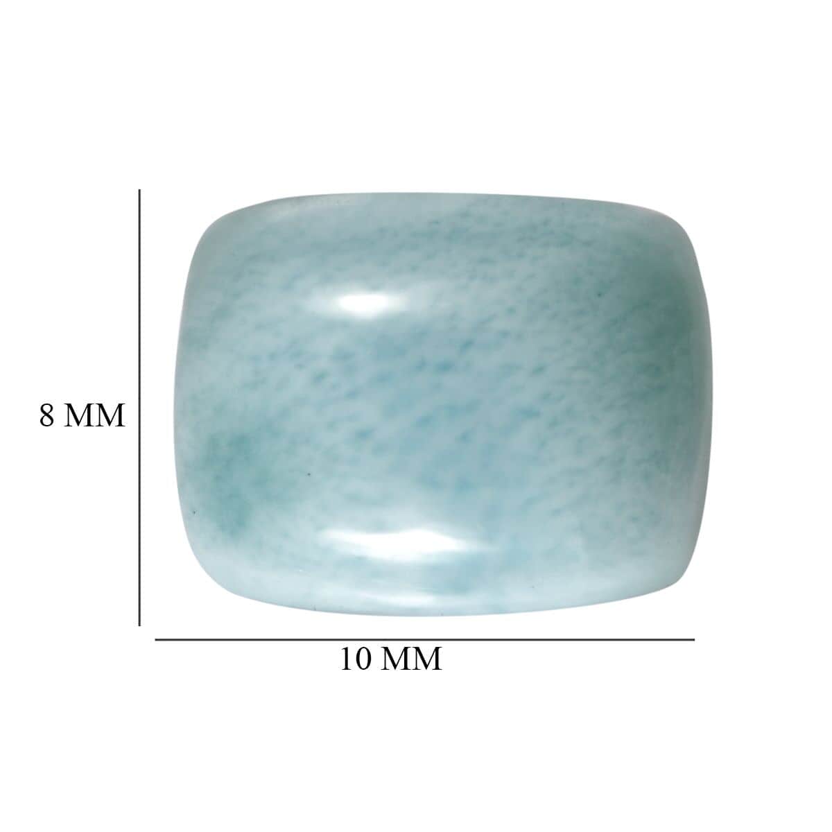 Larimar (Cush 10x8 mm) 2.98 ctw Loose Gemstone image number 4