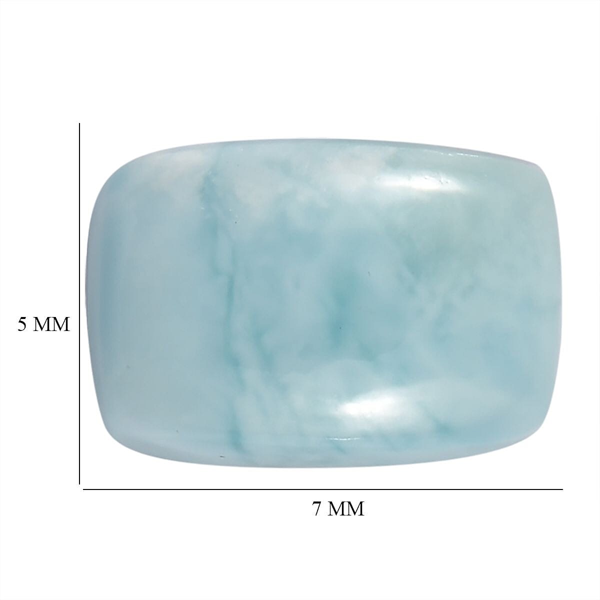 AA Larimar Set of 2 (Cush 7x5 mm) 1.81 ctw Loose Gemstone