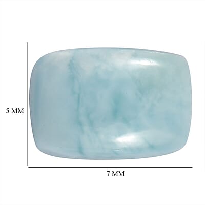 AA Larimar Set of 2 (Cush 7x5 mm) 1.81 ctw Loose Gemstone