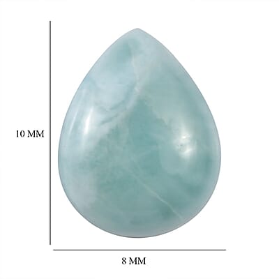 Larimar (Pear 10x8 mm) 3.03 ctw Loose Gemstone