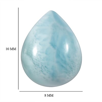 AA Larimar (Pear 10x8 mm) 2.51 ctw Loose Gemstone