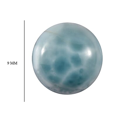 AA Larimar (Rnd 9 mm) 2.40 ctw Loose Gemstone