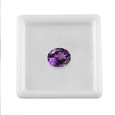 AA Mashamba Amethyst (Ovl 12x10 mm) 3.67 ctw Loose Gemstone