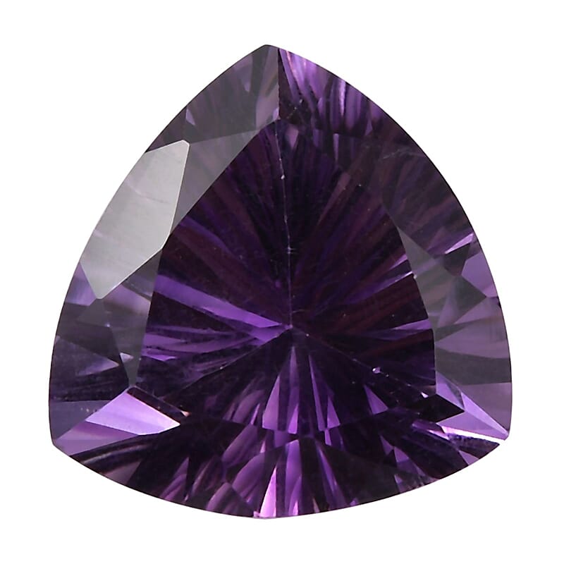 AA Mashamba Amethyst (Trl 12 mm) 4.89 ctw Loose Gemstone