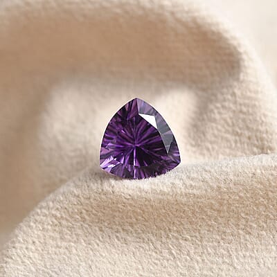 AA Mashamba Amethyst (Trl 12 mm) 4.89 ctw Loose Gemstone