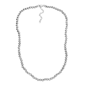 D'Joy Texture Beaded Necklace in Sterling Silver 18-20 Inches 20.20 Grams