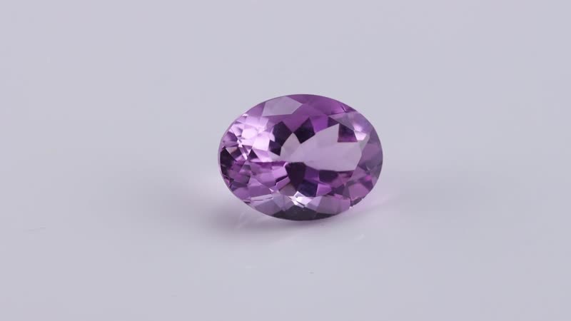 AA Rose De France Amethyst (Ovl 16x12 mm) 6.57 ctw Loose Gemstone