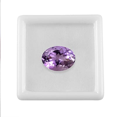 AA Rose De France Amethyst (Ovl 16x12 mm) 6.57 ctw Loose Gemstone