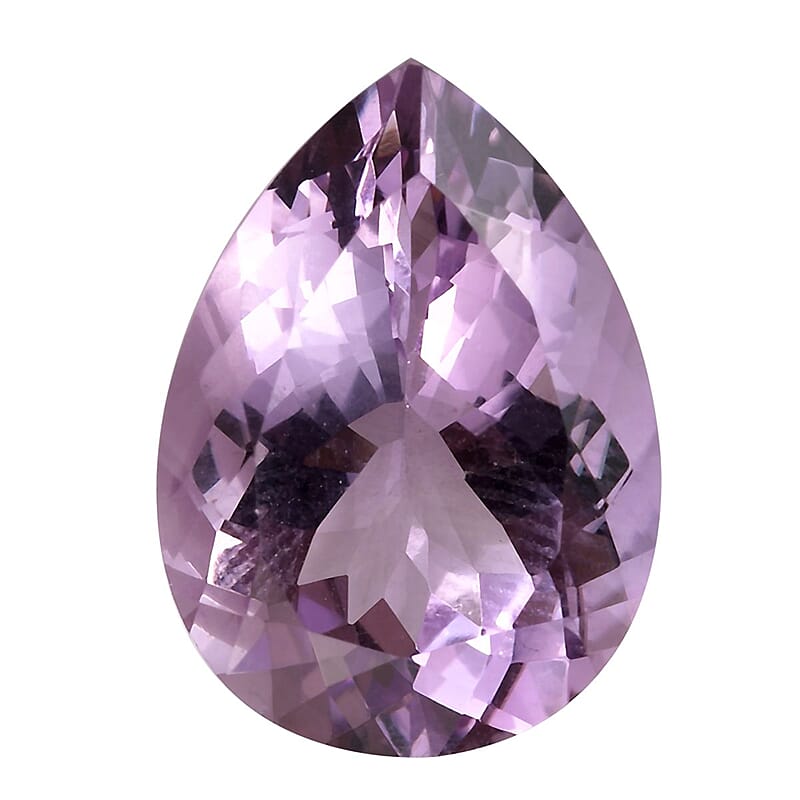 Rose De France Amethyst (Pear 18x13 mm) 9.63 ctw Loose Gemstone