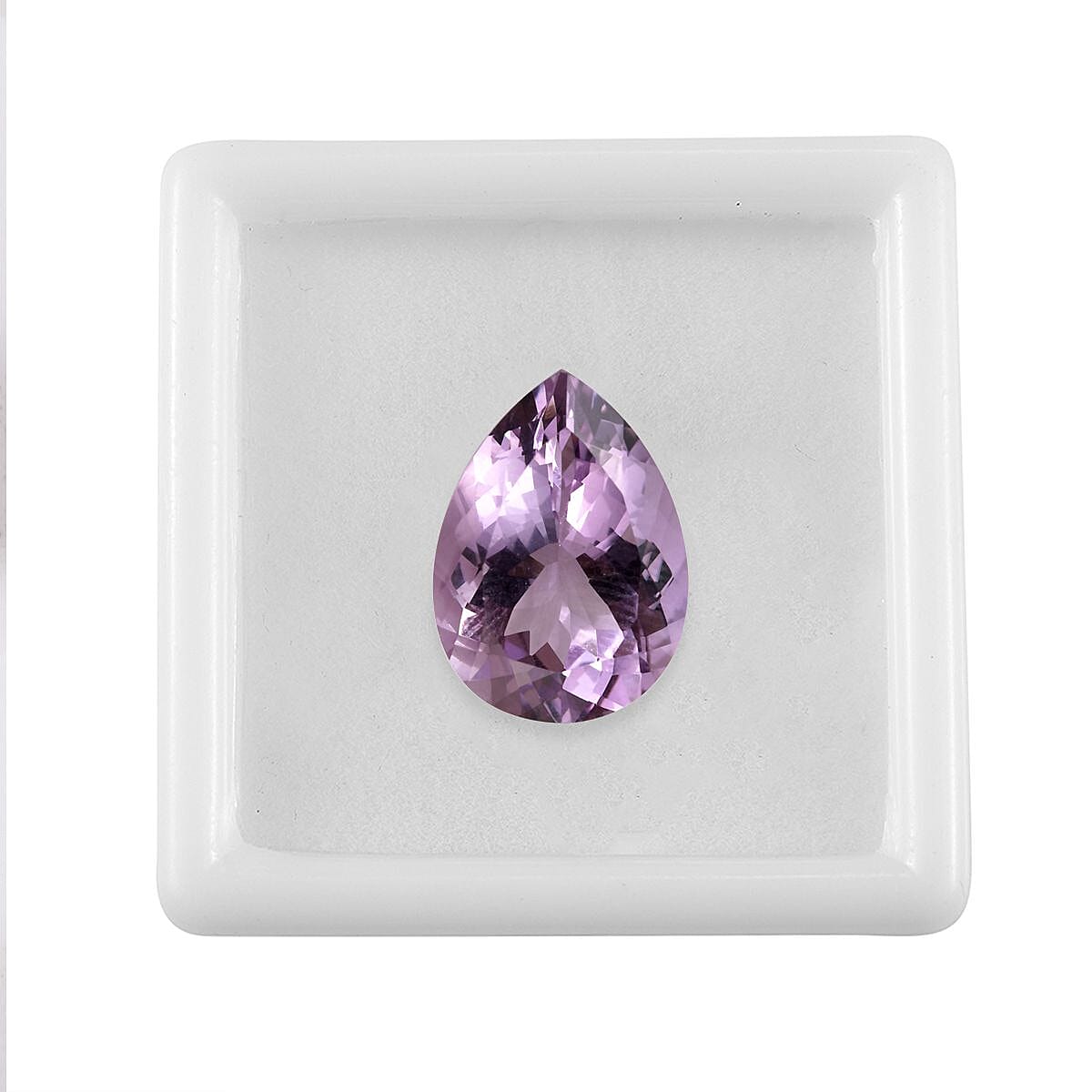 Rose De France Amethyst (Pear 18x13 mm) 9.63 ctw Loose Gemstone image number 3